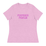 Women's relaxed fit and smooth fabric t-shirt  "PLUMERIA PERSON"