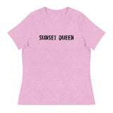 Soft and comfortable women's relaxed t-shirt "SUNSET QUEEN"