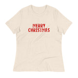 Women's relaxed softest and most comfortable t-shirt you'll ever own. "MERRY CHRISTMAS"