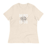 Women's relaxed softest and most comfortable t-shirt you'll ever own.   "NEWS @ 10:00"