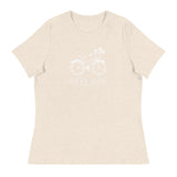 Women's relaxed softest and most comfortable t-shirt you'll ever own.  "BIKER BABE"