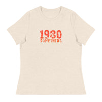 Women's Relaxed and smooth fabric T-Shirt "1980 SOMETHING"