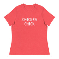 This jOne of the softest and most comfortable women's t-shirt you'll ever own.  "CHICKEN CHICK"