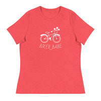 Women's relaxed softest and most comfortable t-shirt you'll ever own.  "BIKER BABE"