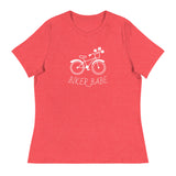 Women's relaxed softest and most comfortable t-shirt you'll ever own.  "BIKER BABE"