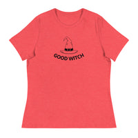 Relaxed fit and smooth fabric relaxed t-shirt - "GOOD WITCH"