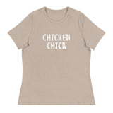 This jOne of the softest and most comfortable women's t-shirt you'll ever own.  "CHICKEN CHICK"