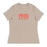 Women's Relaxed and smooth fabric T-Shirt "1980 SOMETHING"