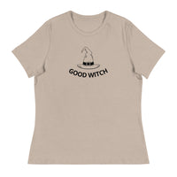 Relaxed fit and smooth fabric relaxed t-shirt - "GOOD WITCH"