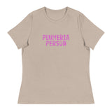 Women's relaxed fit and smooth fabric t-shirt  "PLUMERIA PERSON"