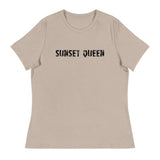 Soft and comfortable women's relaxed t-shirt "SUNSET QUEEN"