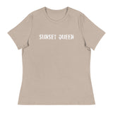 Soft and comfortable women's relaxed t-shirt "SUNSET QUEEN"