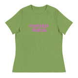 Women's relaxed fit and smooth fabric t-shirt  "PLUMERIA PERSON"