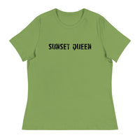 Soft and comfortable women's relaxed t-shirt "SUNSET QUEEN"