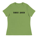 Soft and comfortable women's relaxed t-shirt "SUNSET QUEEN"