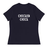 This jOne of the softest and most comfortable women's t-shirt you'll ever own.  "CHICKEN CHICK"