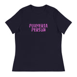 Women's relaxed fit and smooth fabric t-shirt  "PLUMERIA PERSON"