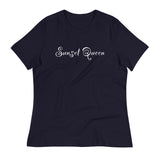 Soft and comfortable women's relaxed t-shirt "SUNSET QUEEN"