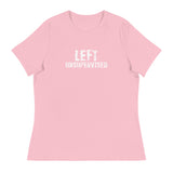 Women's relaxed softest and most comfortable t-shirt you'll ever own.  "LEFT UNSUPERVISED"