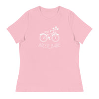 Women's relaxed softest and most comfortable t-shirt you'll ever own.  "BIKER BABE"