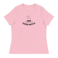 Relaxed fit and smooth fabric relaxed t-shirt - "GOOD WITCH"