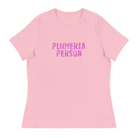 Women's relaxed fit and smooth fabric t-shirt  "PLUMERIA PERSON"