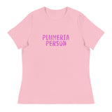 Women's relaxed fit and smooth fabric t-shirt  "PLUMERIA PERSON"