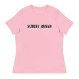 Soft and comfortable women's relaxed t-shirt "SUNSET QUEEN"