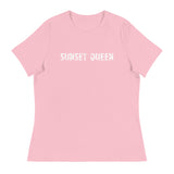 Soft and comfortable women's relaxed t-shirt "SUNSET QUEEN"