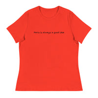 Women's relaxed softest and most comfortable t-shirt you'll ever own. "PARIS IS ALWAYS A GOOD IDEA""