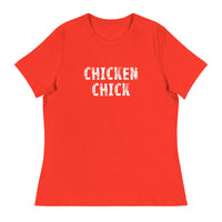 This jOne of the softest and most comfortable women's t-shirt you'll ever own.  "CHICKEN CHICK"