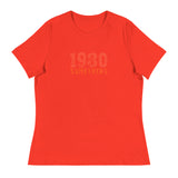 Women's Relaxed and smooth fabric T-Shirt "1980 SOMETHING"