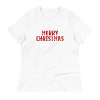 Women's relaxed softest and most comfortable t-shirt you'll ever own. "MERRY CHRISTMAS"