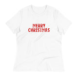 Women's relaxed softest and most comfortable t-shirt you'll ever own. "MERRY CHRISTMAS"