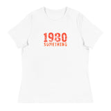 Women's Relaxed and smooth fabric T-Shirt "1980 SOMETHING"