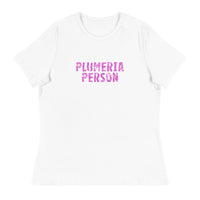 Women's relaxed fit and smooth fabric t-shirt  "PLUMERIA PERSON"