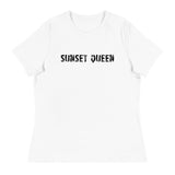 Soft and comfortable women's relaxed t-shirt "SUNSET QUEEN"